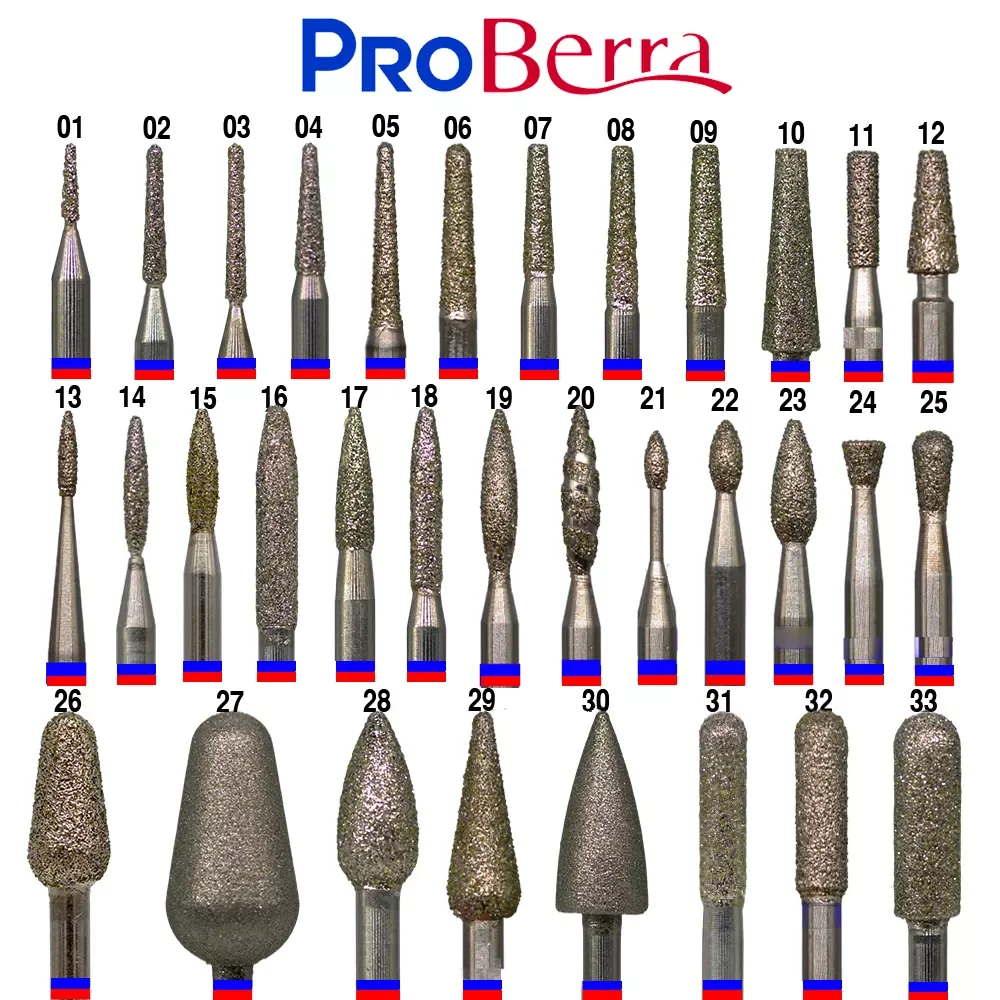 

NAILTOOLS RUSSIA nail drill 34TYPE different shape Diamond bit Cutters Manicure Manicure Cuticle Clean Pedicure