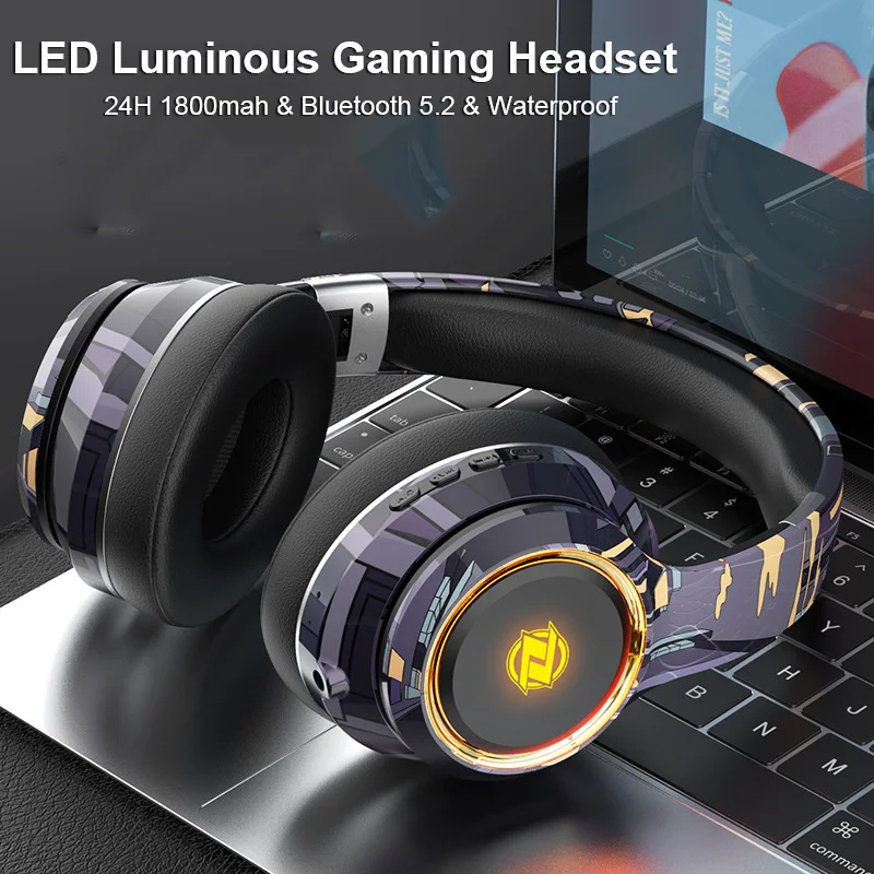 Наушники Беспроводные с поддержкой Bluetooth 5 2 и TF-картой 3 мм