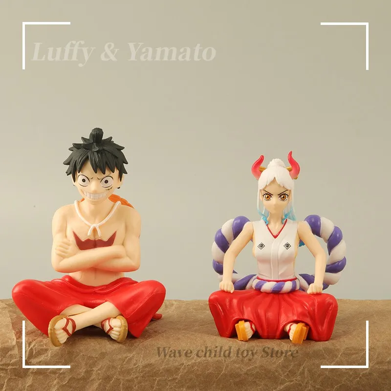 

One Piece Anime Figure 10-12cm Dxf Luffy Yamato Sitting Hobbies Toys Collectibles Memorabilia Model Decoration Gifts Decoration