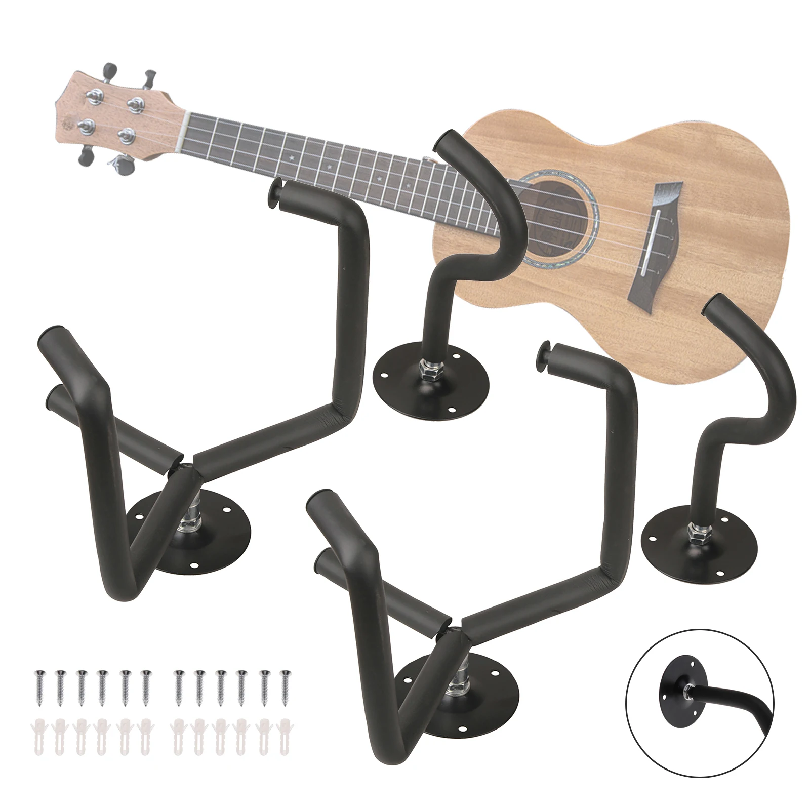 

Guitar Wall Mount Acoustic/Electric/Classical Hanger Slat Horizontal Holder Bass Stand Rack Hook