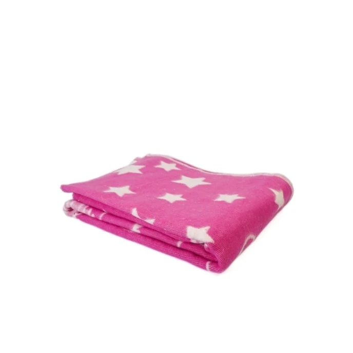 Одеяло детское байковое размером 100х140 см хлопок 100% розовое | Мать и ребенок