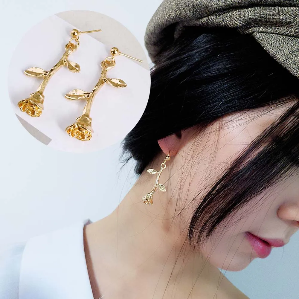

Korean retro flower branch earrings earrings
