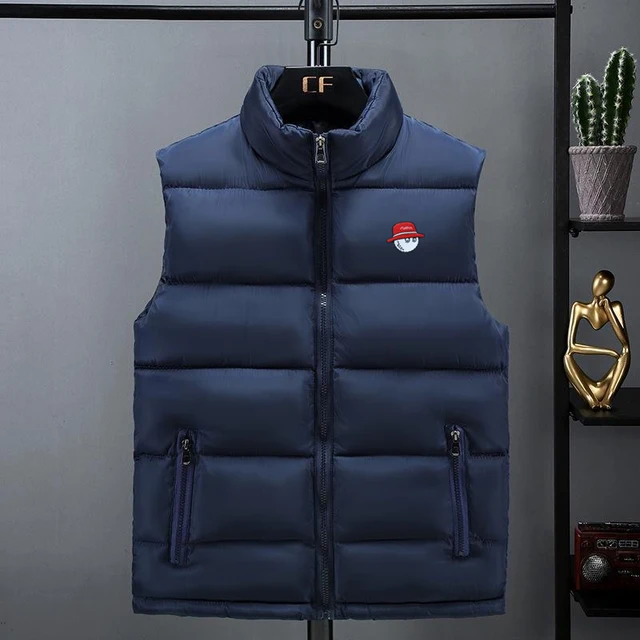 2022 Men Golf Clothes Golf Vests Jacket Super Light Sleeveless Down Top Lightweight Golf Vest Fashion Casual Jacket Golf Wear