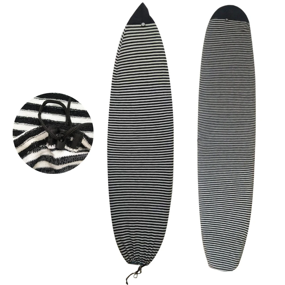 Surfboard Cover Bag 6.0ft Striped Surfboard Sock Cover Stretch Protective Bag For Surf Board Case Full Covers Surfboard