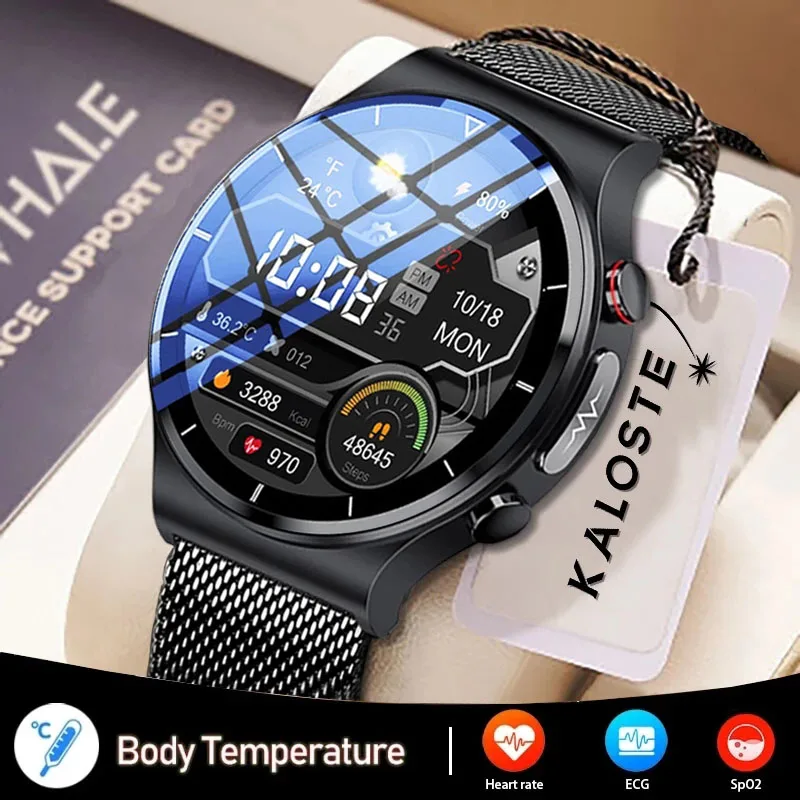 

2022 New ECG PPG Smart Watch Men Blood Pressure Heart Rate Watches IP68 Waterproof Fitness Tracker Smartwatch For Huawei Xiaomi