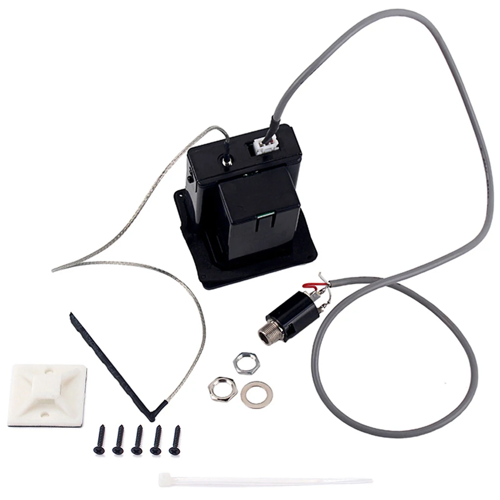 

Classical Guitar EQ Plastic Portable Professional Universal Battery Operated Pickup Musical Equipment Components with Tuner