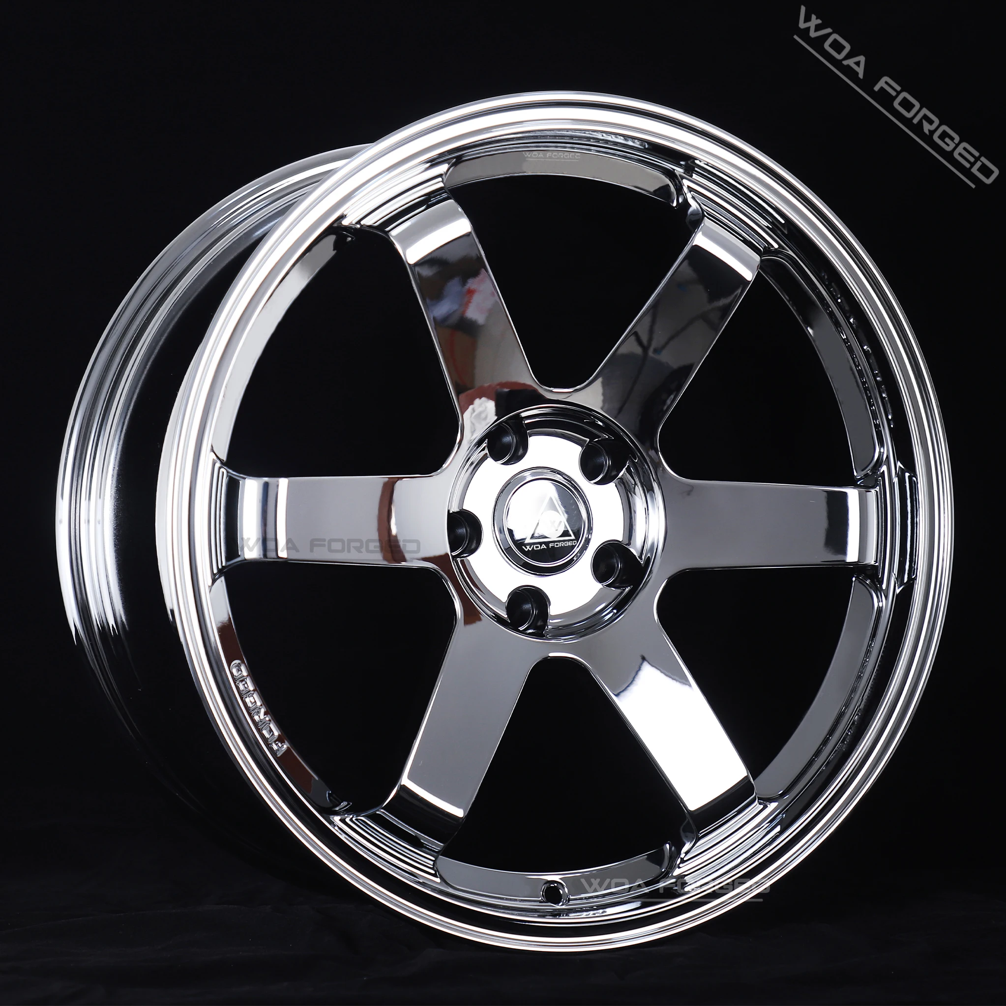 Фото Колёсные диски TE37 Triple Chrome Mirror Finished, 18, 19, 20, 21 дюйм, многоспицевые, кованые, с глубокой полкой, спортивный дизайн, облегчённые, 5x112, 5x120 для M4 F82 №3