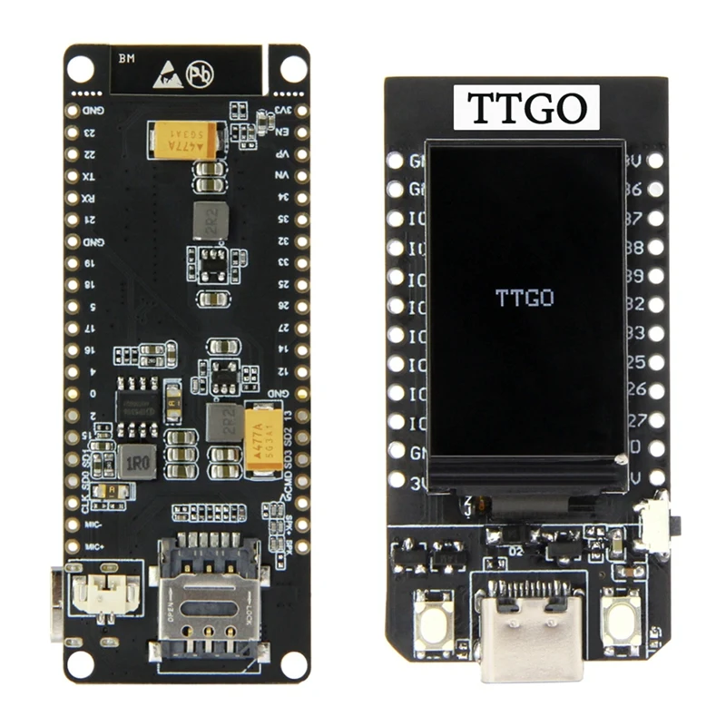 

2 Set Accessories: 1 Set Ttgo T-Call V1.3 Esp32 Wireless Module Gprs & 1 Set Ttgo T-Display Esp32 Board 1.14 Inch Lcd