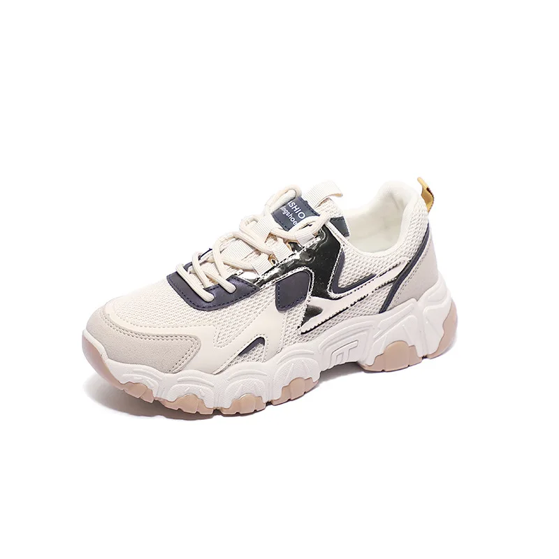 2022 Old Men's Shoes Women's Summer New Thick-soled Heightened Women's Shoes All-match Small White Casual Sports Shoes