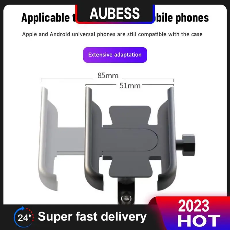 

Metal Bicycle Bracket Aluminum Alloy Bicycle Phone Bracket 4.5-6.5 Inch Shock-proof Fixed Bicycle Bracket Shake-proof