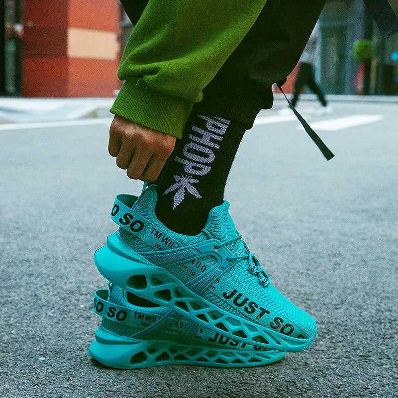 JIEMIAO 2022 New Men Women Running Shoes Unisex Fashion Breathable Shock Absorption Sneakers Outdoor Sports Tennis Gym Shoes