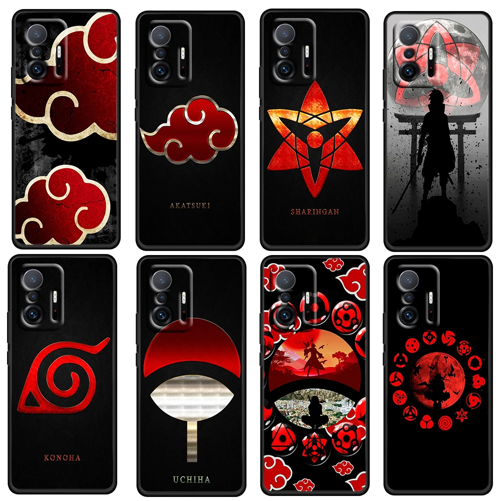 

Cute Anime NARUTO Logo For Xiaomi Mi 12 11 10 Ultra 11T 10T 10 Pro Lite 11i 10i 10S 5G TPU Soft Silicone Black Phone Case Cover