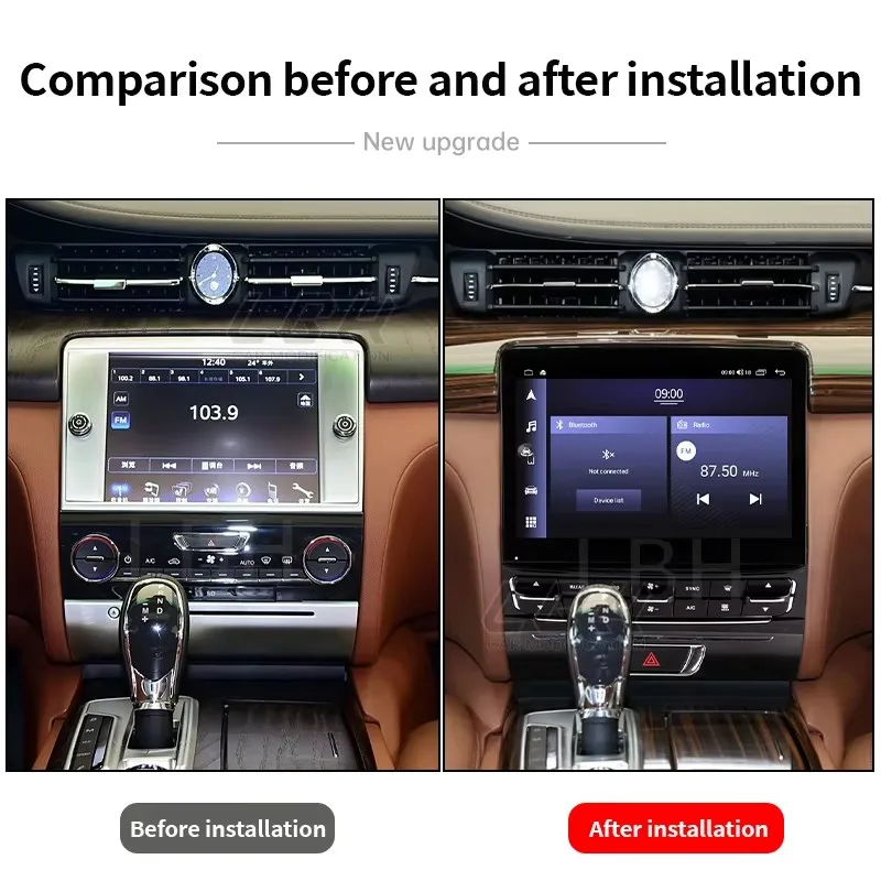 Подходит для 2013-2015 Maserati Quattroporte 10 5 дюймов Android 13 GPS-навигация CarPlay Автомагнитола