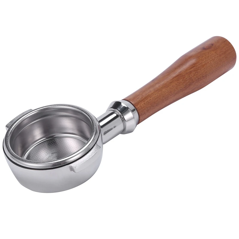 2X 58Mm Stainless Steel Coffee Machine E61 No Base Filter Bracket Bottomless Handle Spoon Wooden | Дом и сад