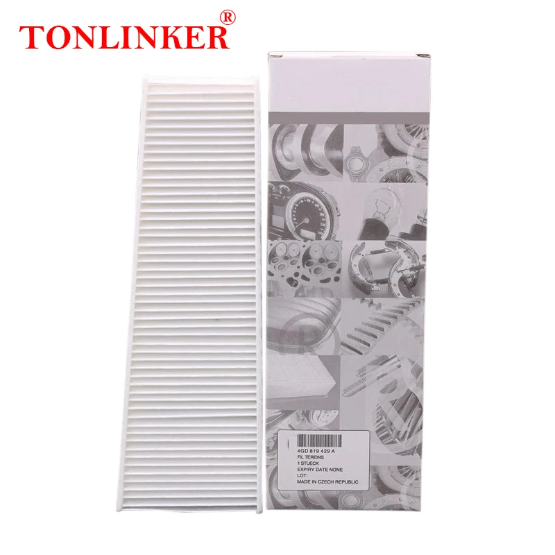 

TONLINKER внешний салонный фильтр 4GD819343 для Audi A6 S6 RS6 C7 2010 2011 2012-2018 A7 S7 RS7 4G 4GD819429A автомобильные аксессуары