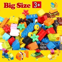 62 310 pieces diy building blocks bulk compatible with duplo animals marble run city classic bricks assembly model kids toys