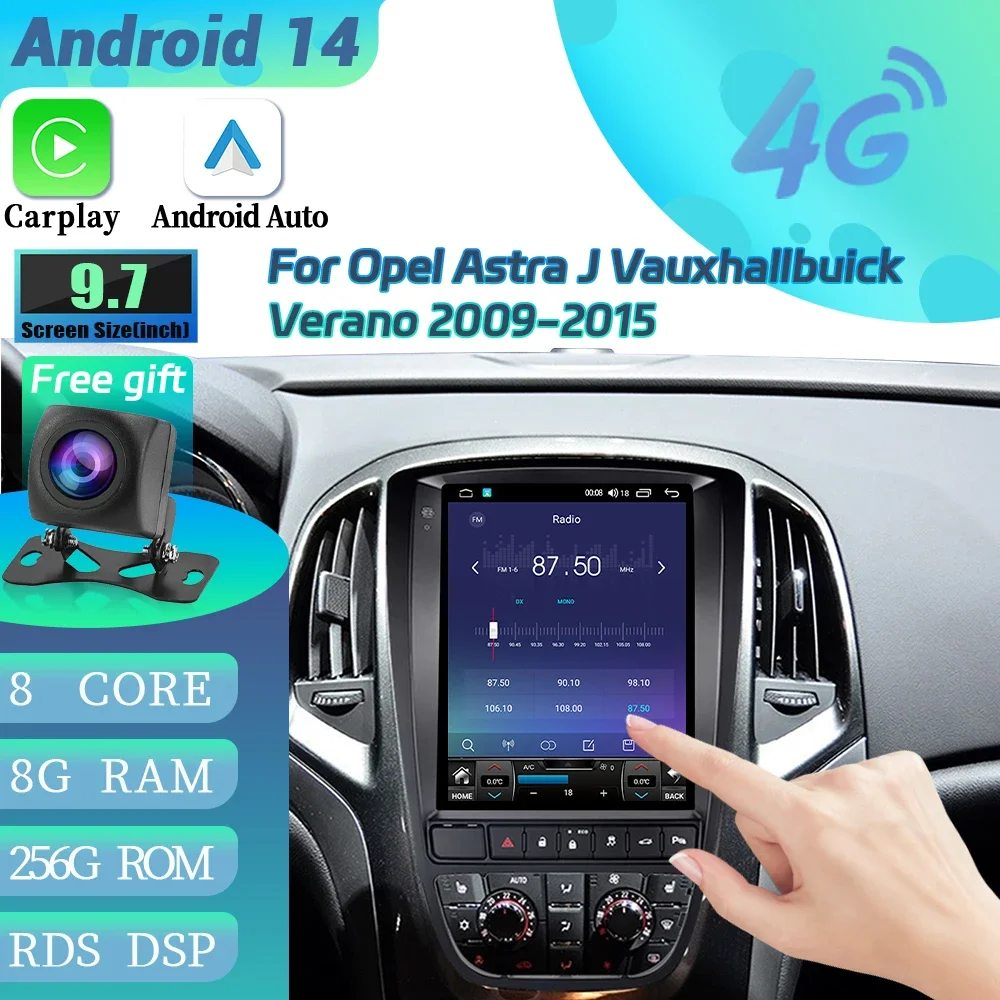 9 7-дюймовый для Opel Astra J Vauxhallbuick Verano 2009-2015 автомобильный радиоприемник мультимедиа