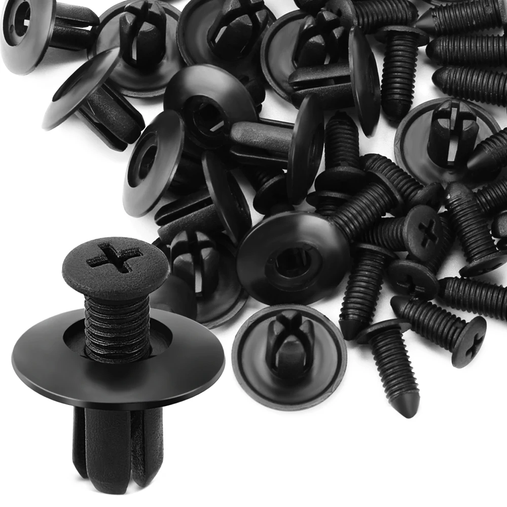 

20PCS 8mm Car Plastic Screw fasteners clips Accessories For Volkswagen Tiguan touran Touareg Skoda yeti kodiaq karoq seat Arona