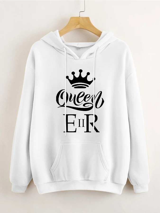 

Queen Elizabeth II - Casual Round Neck Hoodie