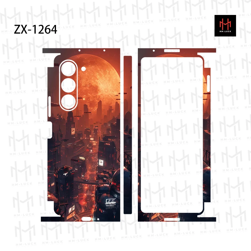 HM Красочная наклейка для Samsung Galaxy Z Fold6 5 4 3 2 Защитная пленка задней панели экрана