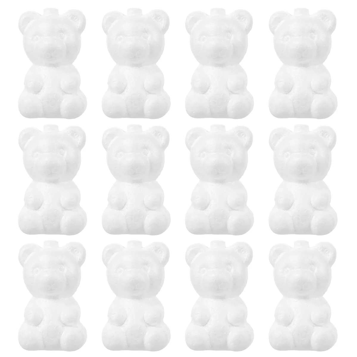 

Foam Bear Shapes Mould White Bear Diy Craft Polystyrene Animal Bear Polystyrene White Modelling Sculptures