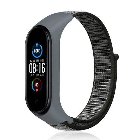 Нейлоновый ремешок для Xiaomi Mi Band 7 6 3 5