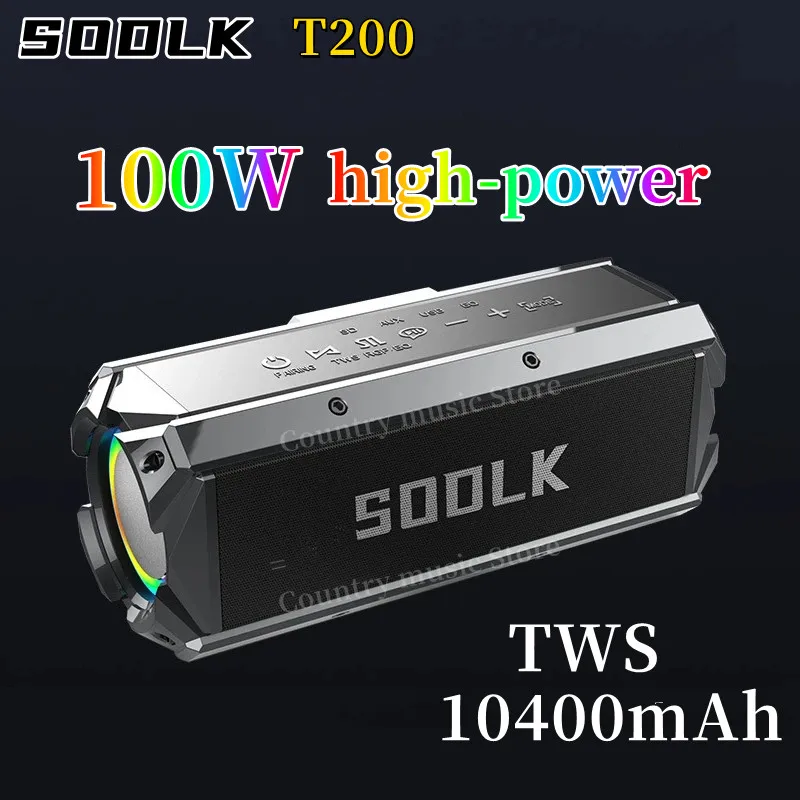 

100W High Power Speaker Home Theater TWS 3D Stereo Subwoofer Sound Box Caixa De Som Outdoor Wireless Portable Bluetooth Speakers