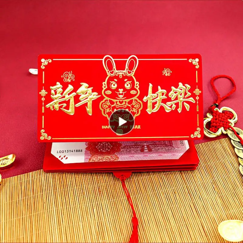 

Advanced New Year Red Bag Spring Festival Money Pockets Cartoon High Quality Year Of The Rabbit Wedding Lucky Packets Creativity