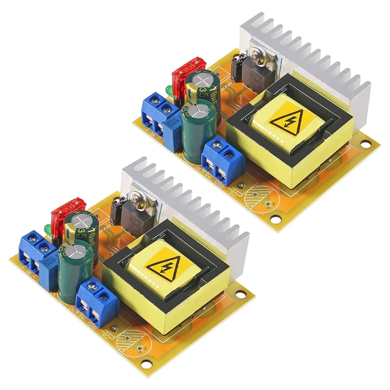 

2Pcs High Voltage DC-DC Boost Converter 8V-32V To ±45V-390V ZVS Step-Up Booster Module