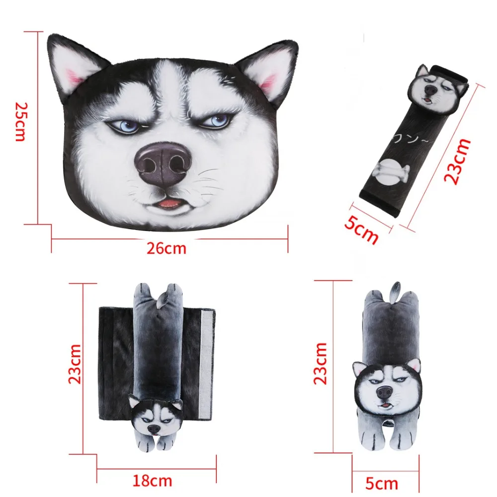 Автомобильная подушка с милым мультяшным рисунком автомобильные аксессуары