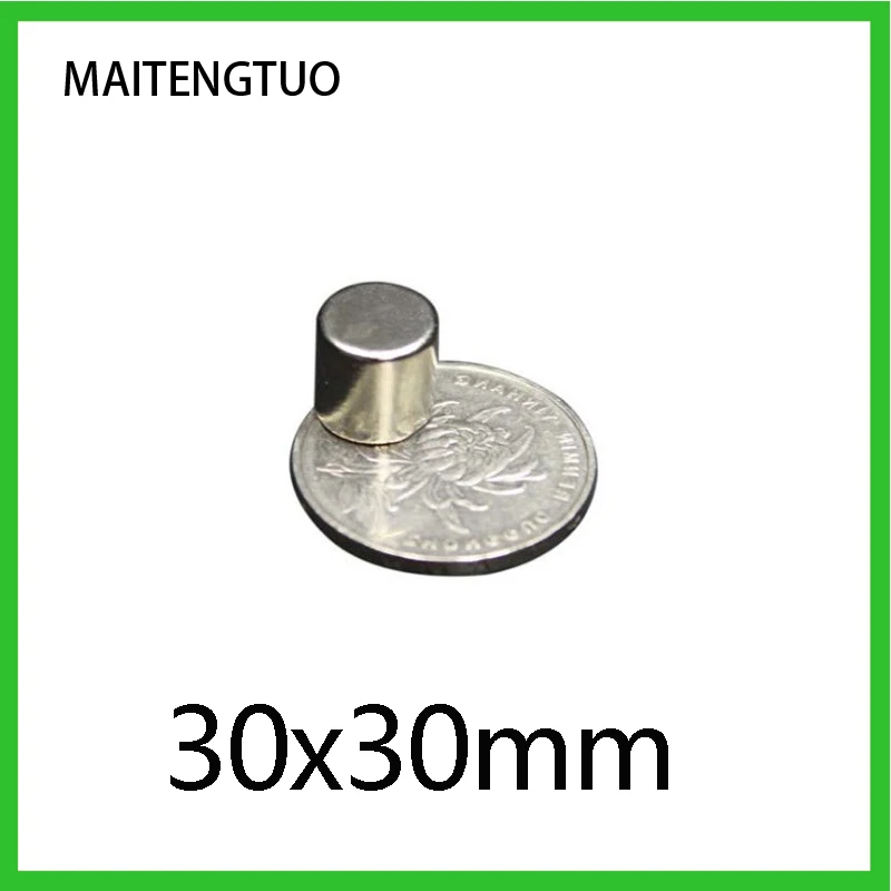 

1/2/3/5 Pcs 30x30 mm N35 Neodymium Magnet 30mmx30mm DIY Permanent NdFeB Magnets Big Round Dia.30mmx30mm Magnet 30*30 mm