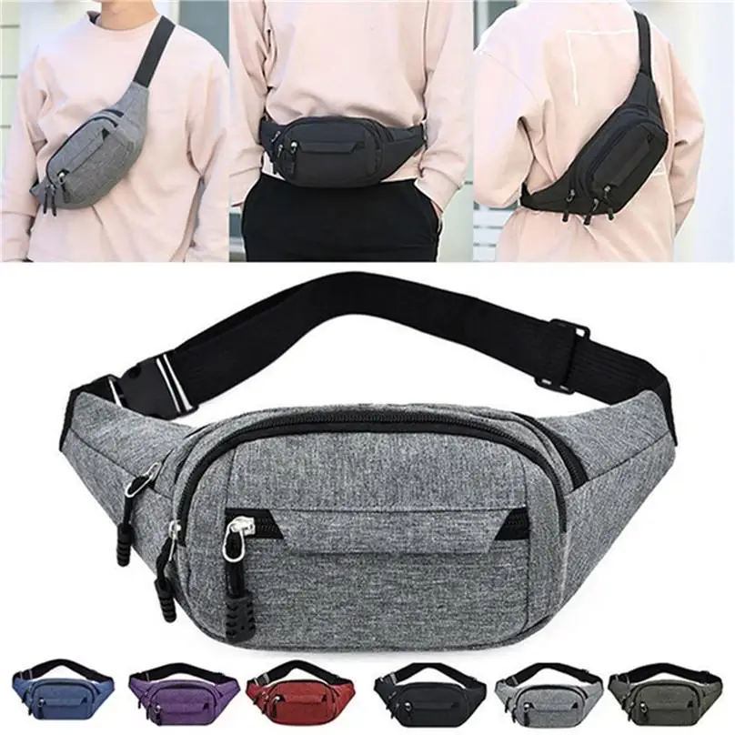 Shoulder Crossbody Bags Fanny Pack Waist Pack Oxford Cloth Waterproof Travel Chest Bag
