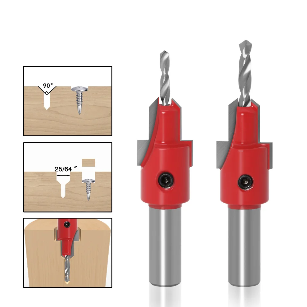 

Aircraft-type countersunk drill woodworking hole opener drilling countersunk salad drill screw taper hole self-tapping taper