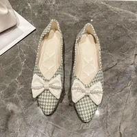 new fashion flats for women shoes 2022 spring summer boat shoes pointed toe casual slip on shoes elegant ladies footwear