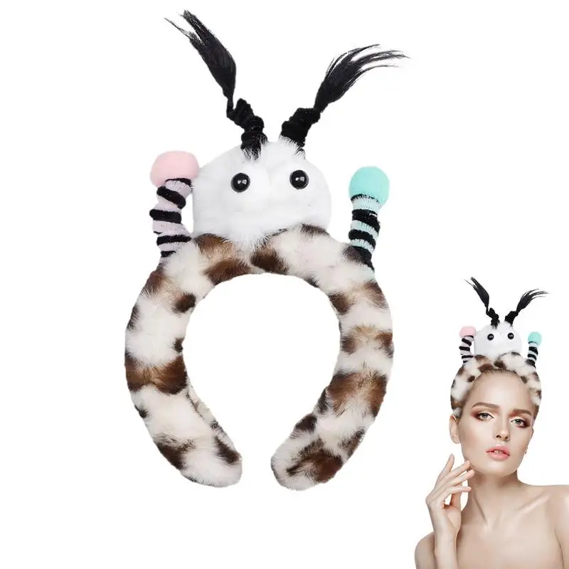 

Spa Makeup Headband Braids Hair Hoops Non Slip Props Hair Clips Funny Headbands For Women For Christmas Valentine's Day
