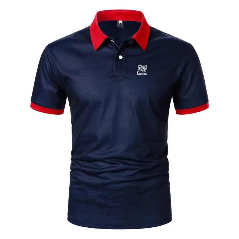 

Personality Printed Men Short Sleeve Slim Fit Polo Shirt
