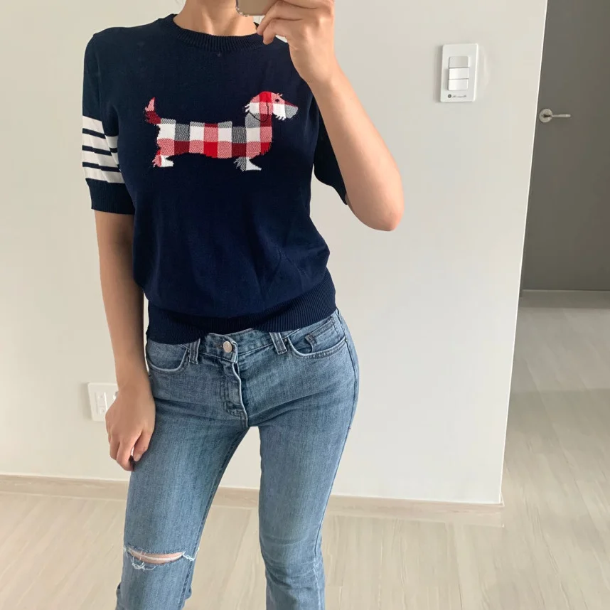 

Korean 2023 Fashion Women White T Shirt Graphic Print Summer Short Shirt O Neck Tshirts Lady Girls Oversized Top Tee T-Shirts
