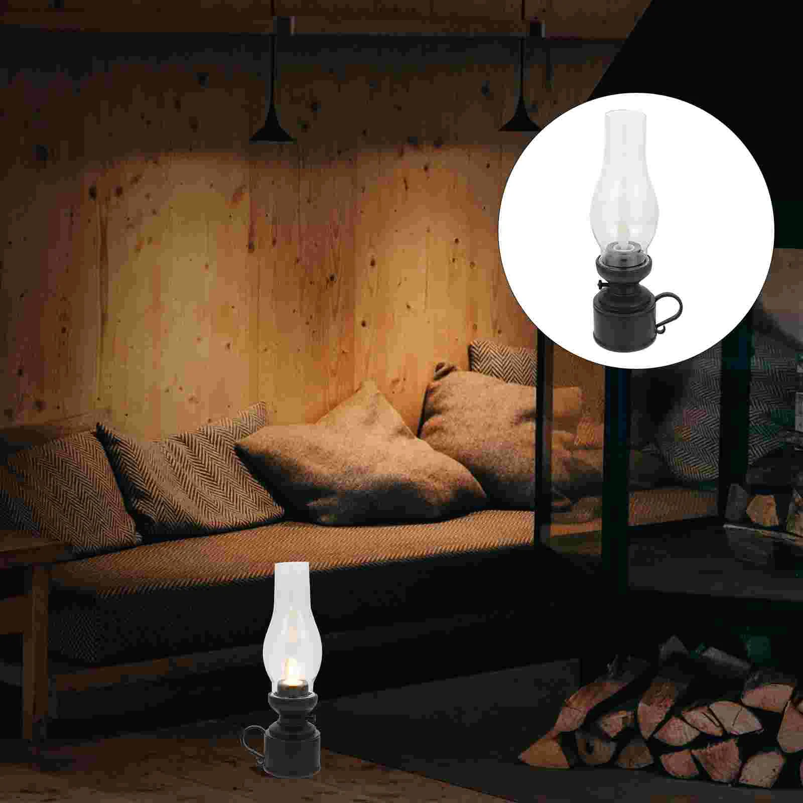 

Desktop Kerosene Lamps Oil Lanterns Kerosene Oil Light LED Kerosene Lamp Vintage Kerosene Lamp Lamp Photo Props