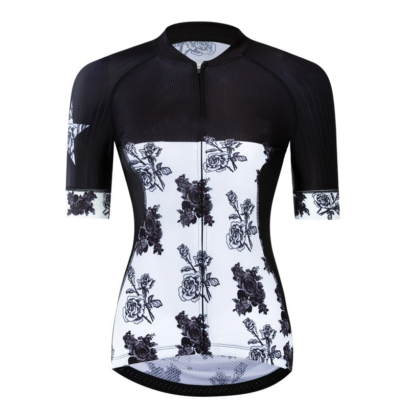 

Профессиональная велосипедная Джерси, Женская Облегающая рубашка для горного велосипеда с коротким рукавом, одежда для дорожного и горног...
