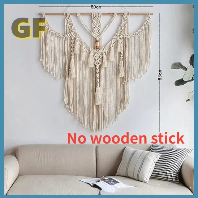 Богемный гобелен ручной работы скандинавское украшение большой настенный с