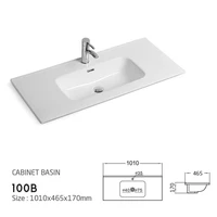 new product for thin edge ceramic hand wash basin 100b