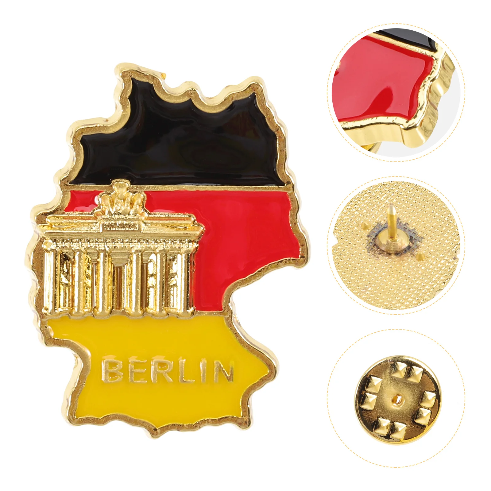 

Pin Flag Brooch Germany Patriotic Lapeljewelry Womenenamel German Men Hat Fashion Travel Badge United Statesfriendship Set