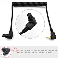 10-100pcs 2.5/3.5-C3 Remote Shutter Release Connecting Cable For 50D 5D 6D 7D 5DMarkII 5DMarkIII As C3 Of RS-80N3