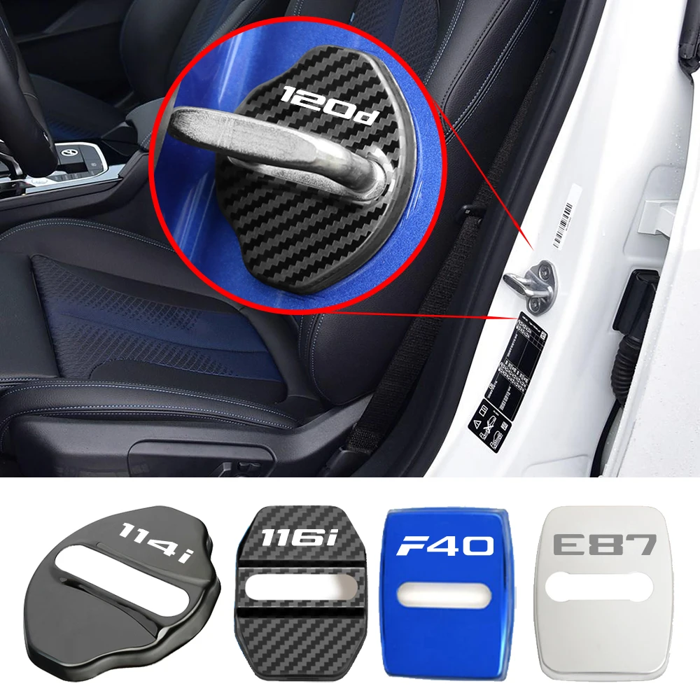 Крышка дверного замка автомобиля Авто эмблемы Чехол для BMW E81 E82 E87 E88 F20 F21 F40 F52 114d 114i 116d 116i 118d 118i 120d автомобильный Стайлинг