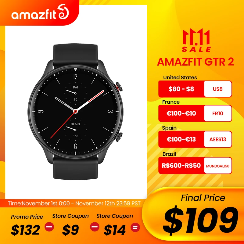 Kup Global Amazfit GTR 2 Fitness Smartwatch Zadzwoń 14 Dni żywotność Baterii AMOLED Alexa Wbudowana Muzyka 5ATM Monitorowanie Snu Ceny Global Amazfit GTR 2 Fitness Smartwatch Zadzwoń 14 Dni żywotność Baterii AMOLED Alexa Wbudowana Muzyka 5ATM Monitorowanie Snu