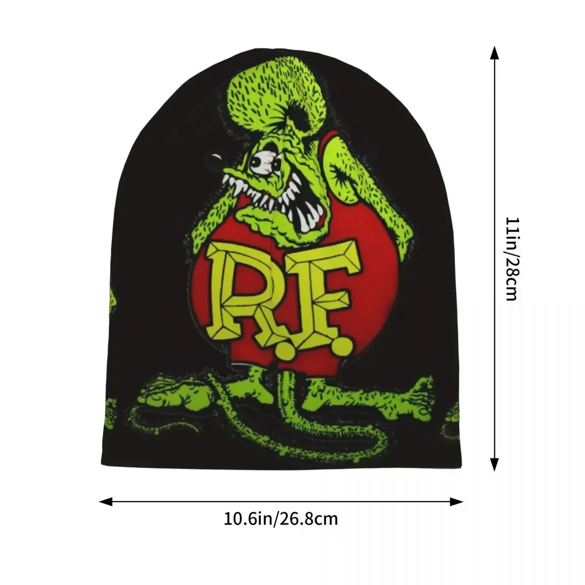 Harajuku Tales of The Rat Fink 6 унисекс велосипедная шляпа-писсуар без полей вязаная шапка для