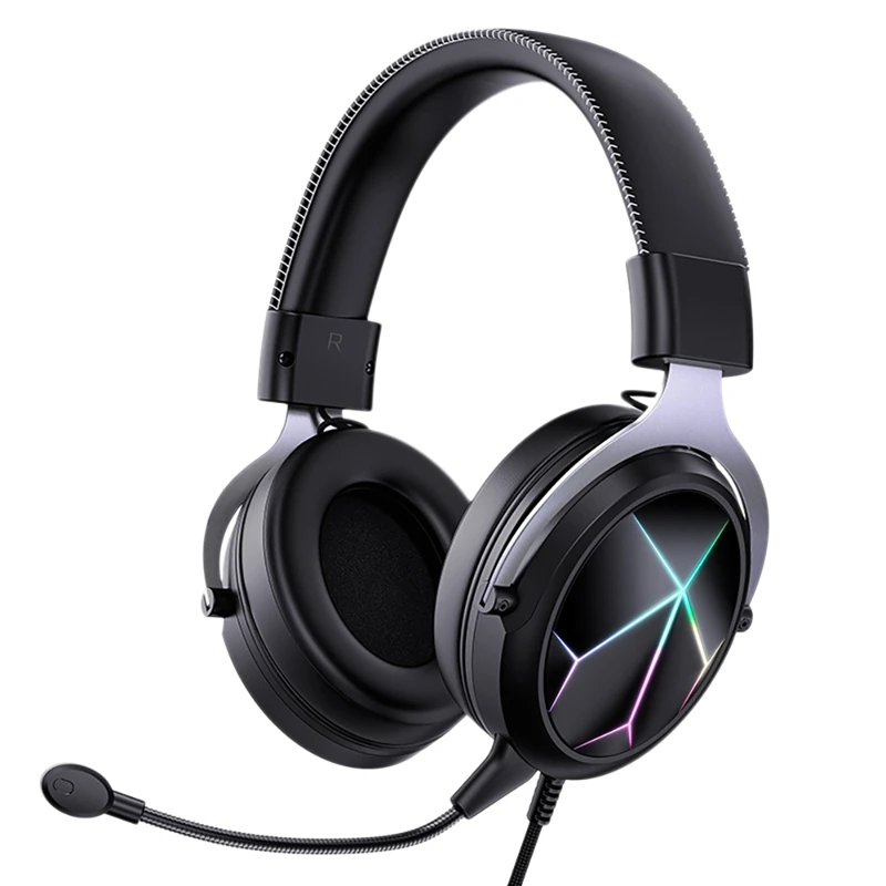 

Проводная игровая гарнитура ONIKUMA Rgb с микрофоном шумоподавления, совместимая с ПК Ps4 Ps5