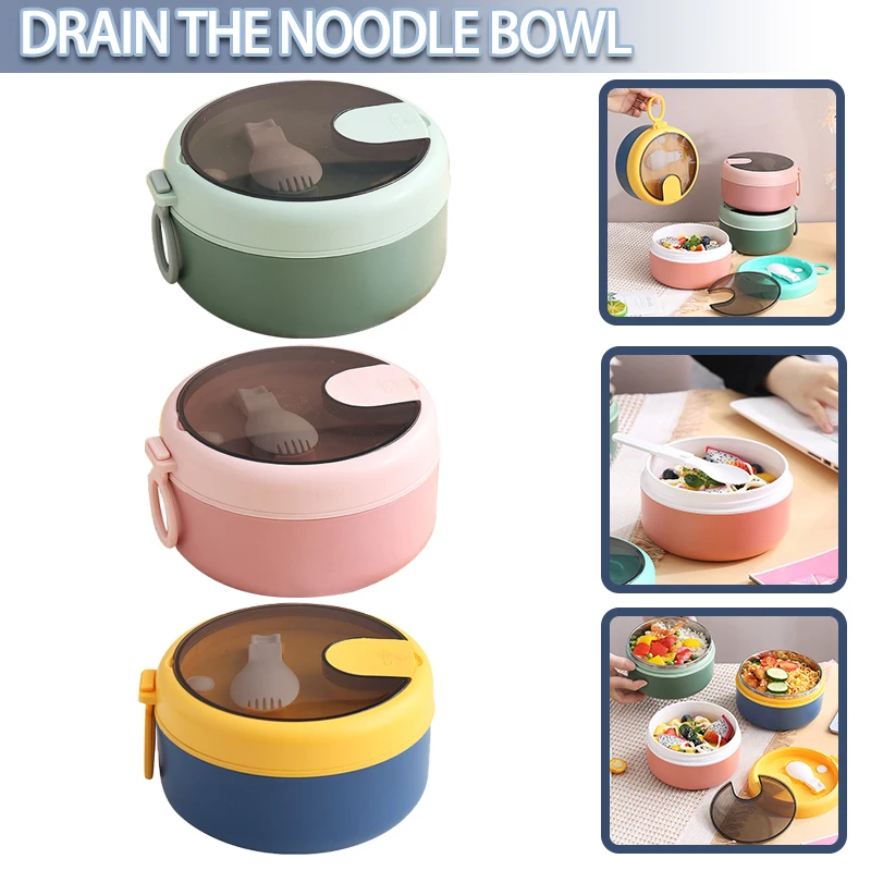 

Insulated Lunch Box With Spoon Leak-Proof Stainless Steel Bento Boxes Large Capacity Foods Container Kids Student Lunch Box