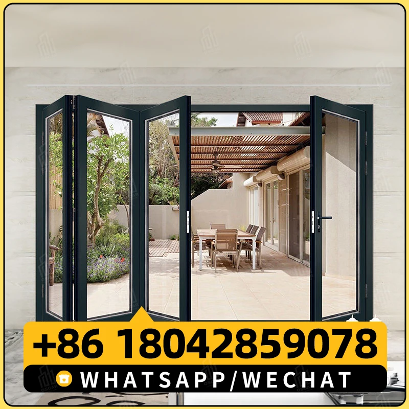 Изготовленные на заказ высококачественные современные складные двери простые в