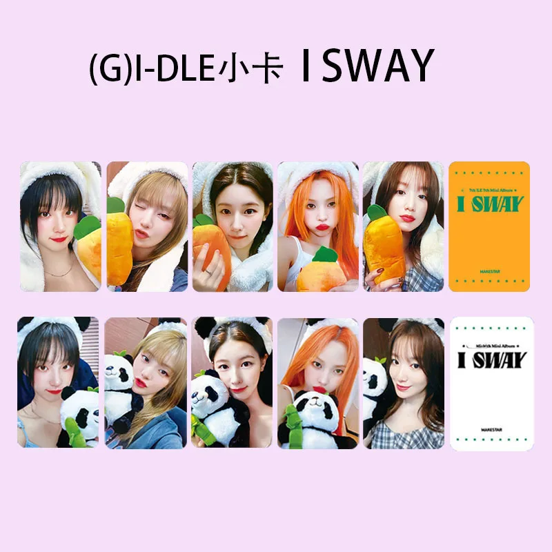 5 шт./компл. альбом GIDLE I SWAY MAKESTAR поздравительная открытка ЛОМО-карта YE SHUHUA YUQI MINNIE